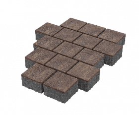 Тротуарная плитка Stellard Квадрат 150x150x80 мм Мокко
