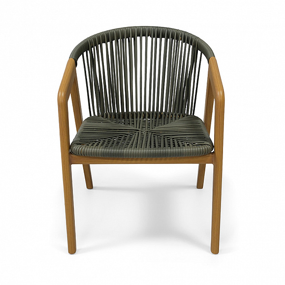 Будапешт стул из искусственного ротанга, цвет темно-серый фото 2