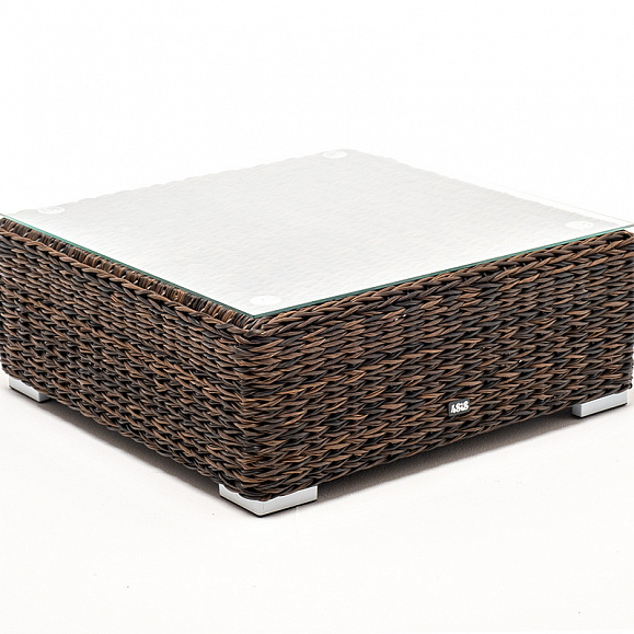 Лунго журнальный столик плетеный (гиацинт), цвет коричневый фото 3