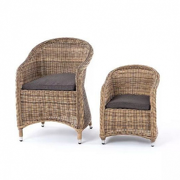 Обеденная детская группа Тильда 4SIS из искусственного ротанга, цвет соломенный фото 5