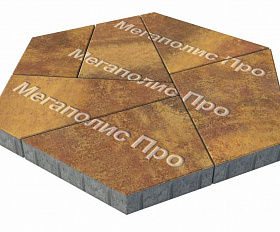 Тротуарная плитка Выбор Оригами Б.4.Фсм.8 80 мм Листопад Осень