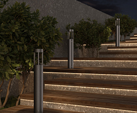 Ландшафтный светильник Vint Maytoni O458FL-L9GF3K цвет Графит