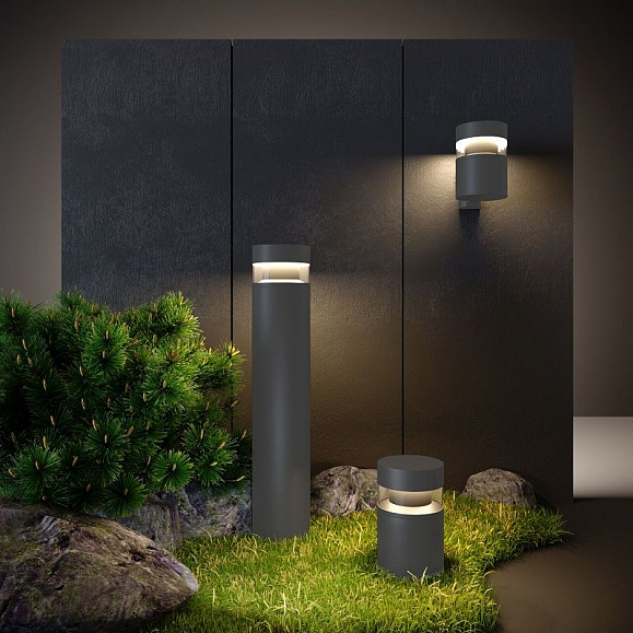 Уличный светильник Elektrostandard IP54 1531 TECHNO LED серый фото 3