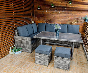 Комплект мебели Zorro Royal Family из искусственного ротанга, цвет серый