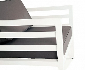 Кресло интерьерное Глория 4SIS  каркас из алюминия