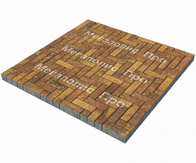 Тротуарная плитка Выбор Паркет Б.4.П.6 Листопад Гранит Осень