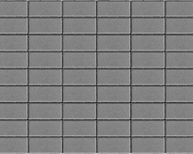Брусчатка Braer Прямоугольник (кирпич) 200х100х40 мм Серый однослойный