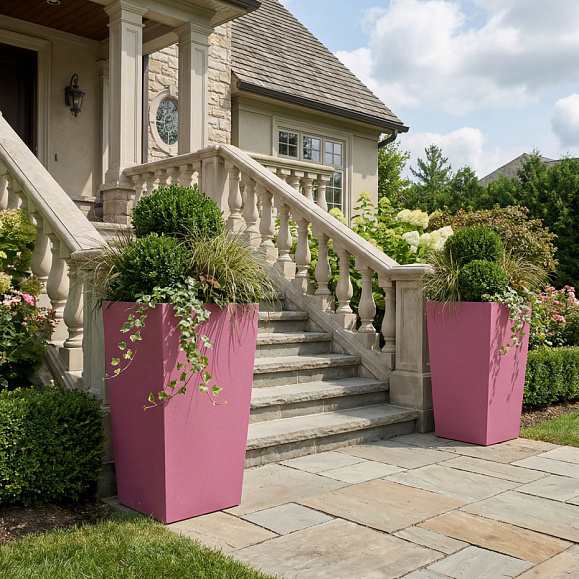 Кашпо Concretika Коник 40x40x70 Пинк 4010 фото 1