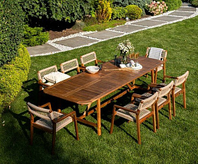 Стол из акации CALISTO раздвижной 219/278 см Joygarden