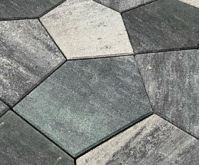 Тротуарная плитка Нобетек Квинта 3П8Ф Колормикс №3 Малахит