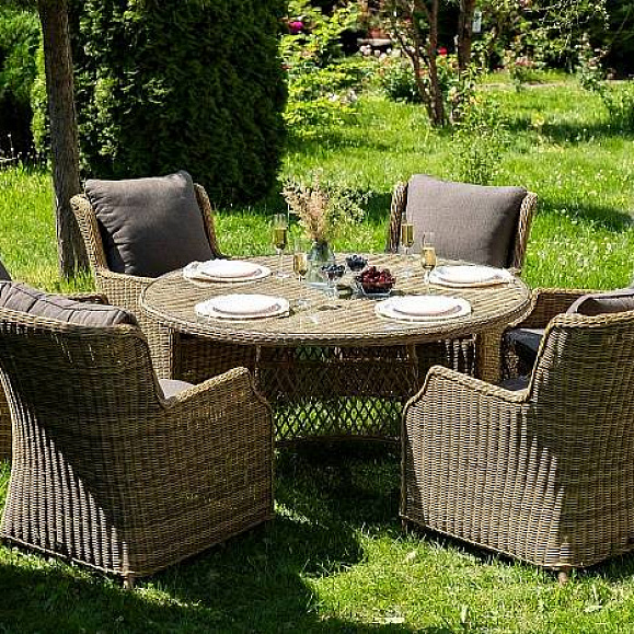 Обеденная Эспрессо–150 N 4SIS группа плетеная, цвет соломенный фото 1