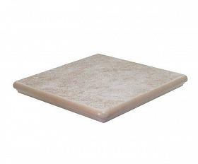 Клинкерная ступень угловая флорентийская Interbau Nature Art 112 Bambus Beige 320*320*9,5 мм R10
