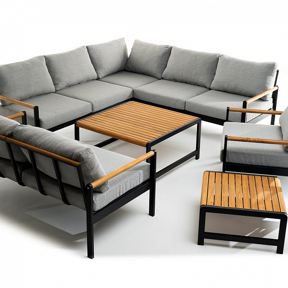 Лаунж зона из алюминия MAYA XL темный графит Joygarden фото 2