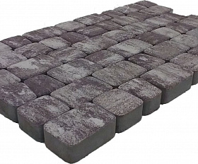 Тротуарная плитка Лидер 40 Классика-3 Color Mix 60 мм Мраморный Оникс