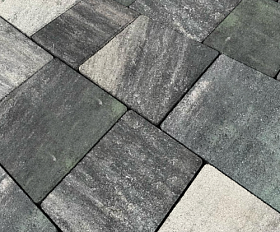 Тротуарная плитка Нобетек Новый город 1НГ6Ф Колормикс №3 Малахит