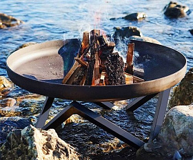 Костровая чаша чугунная Concretika Premium N60, толщина 6 мм