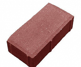 Брусчатка 200х100х60 мм. ЭДД 1.6 Красно-коричневый