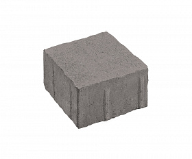 Тротуарная плитка Нобетек квадрат Антик 3К8Ф 140x140x80 мм серая