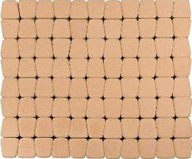 Тротуарная плитка Braer Классико круговая 60 мм. Коралловый