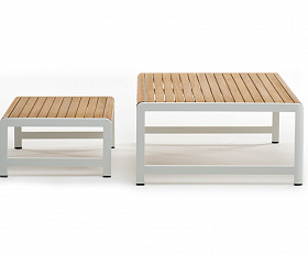 Комплект кофейных столов из алюминия MAYA белый Joygarden