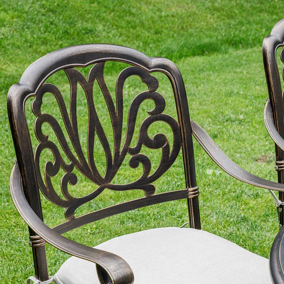 Обеденное кресло Wilhelm Royal Family из литого алюминия фото 6