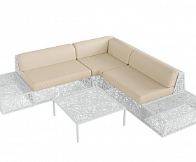 Модульный диван Vitgarden Lounge Set Bianco из базальта, цвет белый