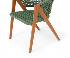 Амстердам плетеный стул из искусственного ротанга, цвет зеленый