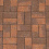 Брусчатка Каменный Век Кирпичик ColorMix 200х100х60 мм. Коричнево-оранжевый Гранит