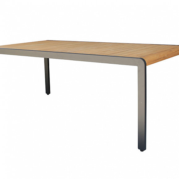 Обеденный стол из алюминия MAYA 200 см темный графит Joygarden фото 2