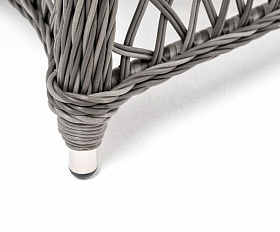 Обеденная группа Эспрессо-80 L 4SIS из искусственного ротанга, цвет графит