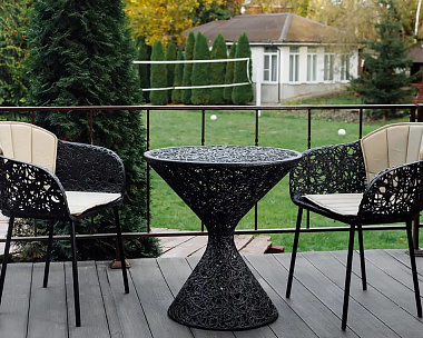 Кресло Vitgarden Scandi Chair из базальта, цвет черный
