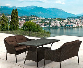 Комплект плетеной мебели T198A/S54A-W53 Brown