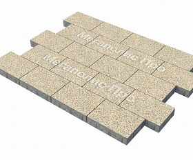 Тротуарная плитка Фабрика Готика Картано Гранде 300х200х60 мм Жельтау FINO