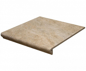 Клинкерная ступень флорентийская Interbau Abell 270 Желто-бежевый, 310*320*9,5 мм R10