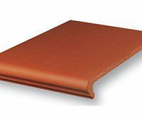 Клинкерная ступень флорентинер Stroeher Keraplatte Terra 215 patrizierrot, 345x240x12 мм