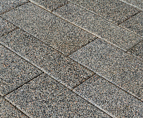 Тротуарная плитка Выбор Паркет мультиформатный Б.9.Псм.8 80 мм Серый с черным Гранит