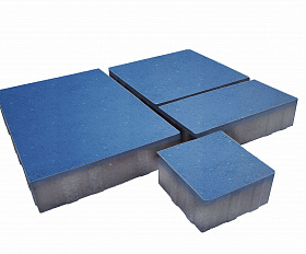 Тротуарная плитка Лидер 40 Новый Город 80 мм Синий