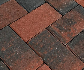 Тротуарная плитка Koldiz 50 мм Оникс Красный