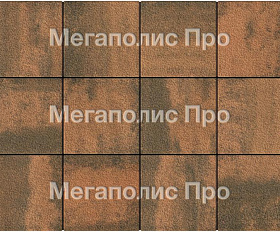 Тротуарные плиты Выбор Квадрат Б.1.К.8 300х300х80 мм Листопад Гранит Мустанг