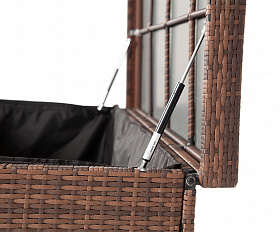 Порту сундук водонепроницаемый из искусственного ротанга, цвет коричневый