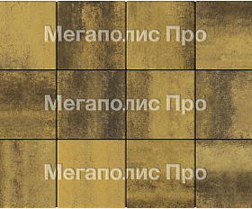 Тротуарные плиты Выбор Квадрат Б.1.К.8 300х300х80 мм Листопад Янтарь