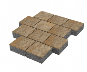 Тротуарная плитка Stellard Квадрат 200х200х60 мм Голден