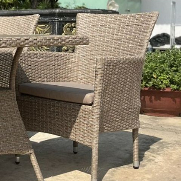 Плетеное кресло AM-196 Beige фото 1