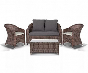 Лаунж-зона Кон Панна С 4SIS из искусственного ротанга, цвет коричневый