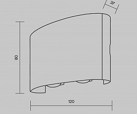 Архитектурная подсветка Strato 3000К 4Вт IP 54 Maytoni O417WL-L4W3K цвет Белый