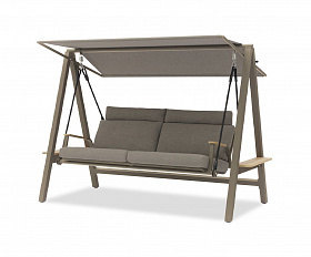 Качели Malmo Brafritid коричневый/коричневый, алюминий/тик