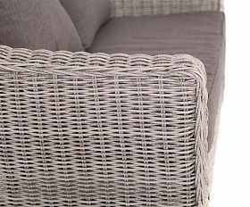 Диван двухместный Кон Панна 4SIS из искусственного ротанга, цвет бежевый