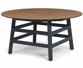Рио стол из HPL круглый Ø160см, H75, цвет столешницы дуб