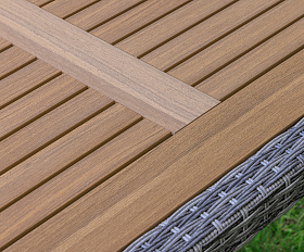 Обеденный стол Amelia Royal Family из искусственного ротанга 150 см, цвет серый