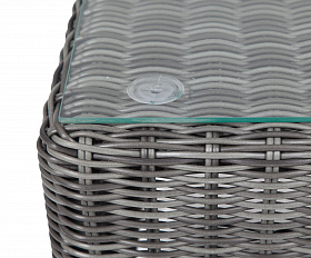 Кон Панна столик журнальный из искусственного ротанга, цвет графит